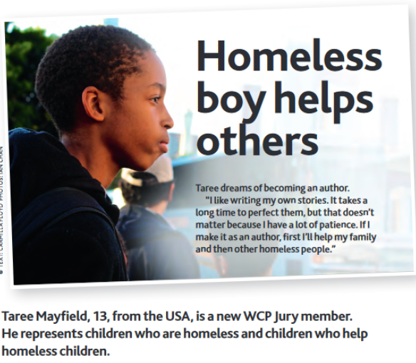 Homeless Boy Helps Others