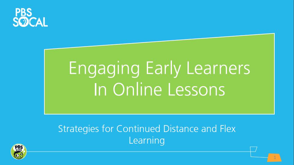 Engaging Early Learners Virtually With PBS SoCal
